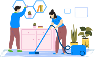 Residential cleaning service icon